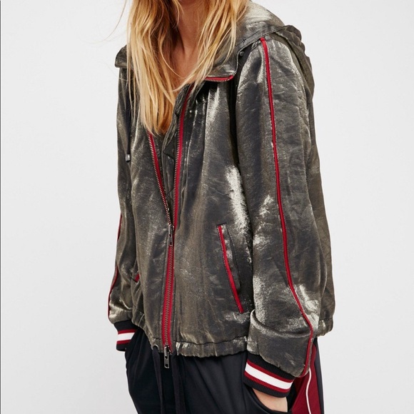 Free People Jackets & Blazers - Free People Metallic Jacket